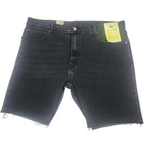 NWT Levi's Men's Black Flex Stretch 412 Slim Fit 5 Pocket 9" Jean Shorts Size 40